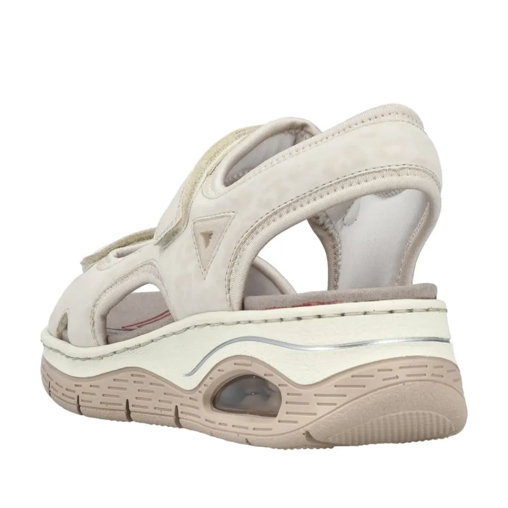 Best Rieker Sandal Dame Beige
