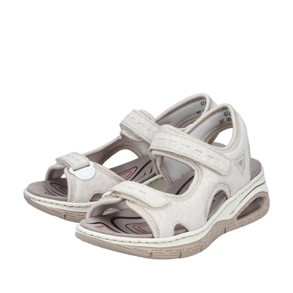Best Rieker Sandal Dame Beige