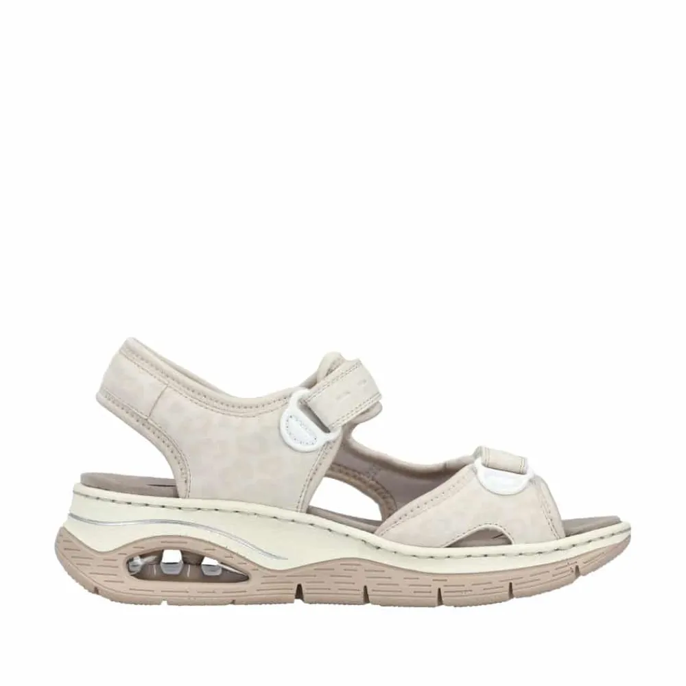Best Rieker Sandal Dame Beige