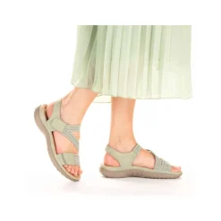 Clearance Rieker Sandal Dame Grøn