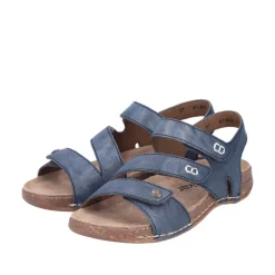 Best Rieker Sandal Dame Blå