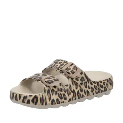 New Rieker Sandal Dame Leopard