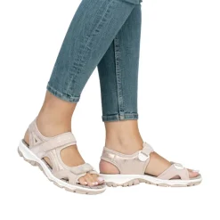 New Rieker Sandal Dame Rosa