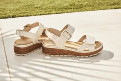Hot Rieker Sandal Dame Beige