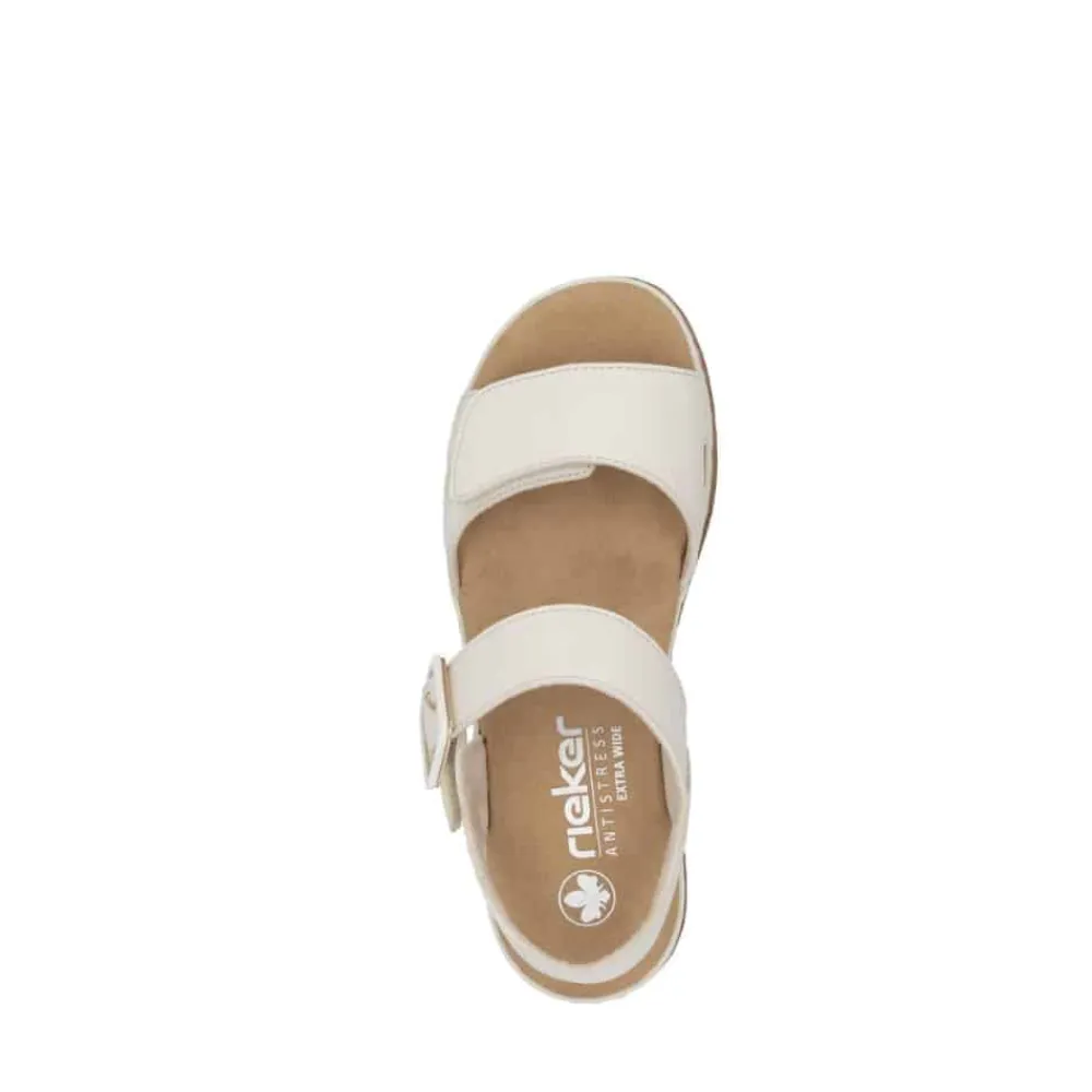 Hot Rieker Sandal Dame Beige
