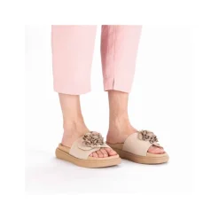 Discount Rieker Sandal Dame Beige