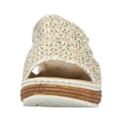 Clearance Rieker Sandal Dame Sølv