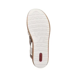Clearance Rieker Sandal Dame Sølv