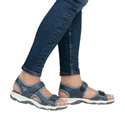 Hot Rieker Sandal Dame Blå