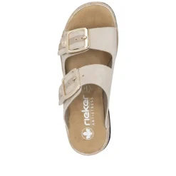 Outlet Rieker Sandal Dame Beige