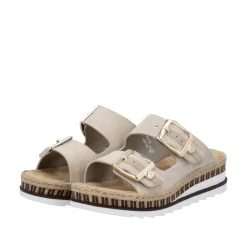 Outlet Rieker Sandal Dame Beige