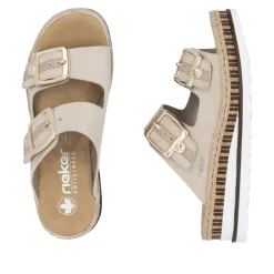 Outlet Rieker Sandal Dame Beige