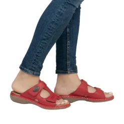 Outlet Rieker Sandal Dame Rød