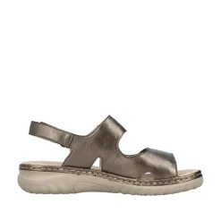 New Rieker Sandal Dame Bronze
