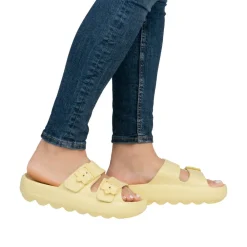 Clearance Rieker Sandal Dame Gul