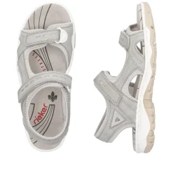 Discount Rieker Sandal Dame Grå