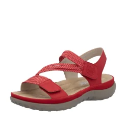New Rieker Sandal Dame Rød
