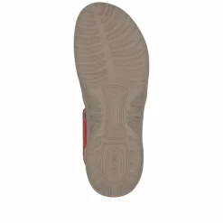 New Rieker Sandal Dame Rød