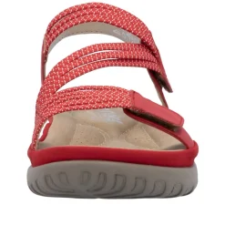 New Rieker Sandal Dame Rød