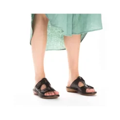 New Rieker Sandal Dame Sort