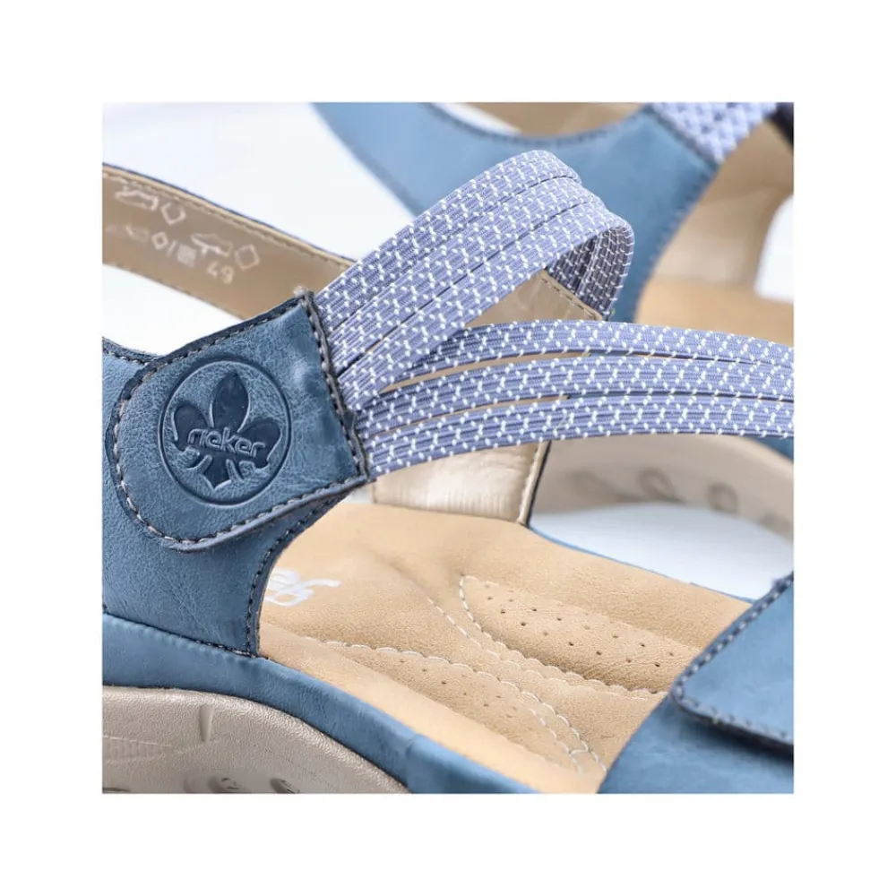 Rieker Sandal Dame Blå