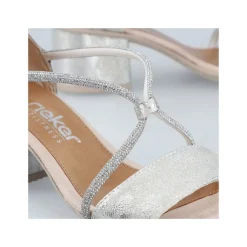 Outlet Rieker Sandal Dame Sølv