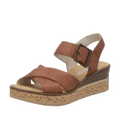 Hot Rieker Sandal Dame Brun