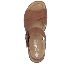 Hot Rieker Sandal Dame Brun
