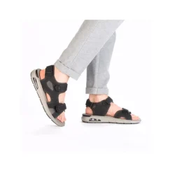 Online Rieker Sandal Herre Sort