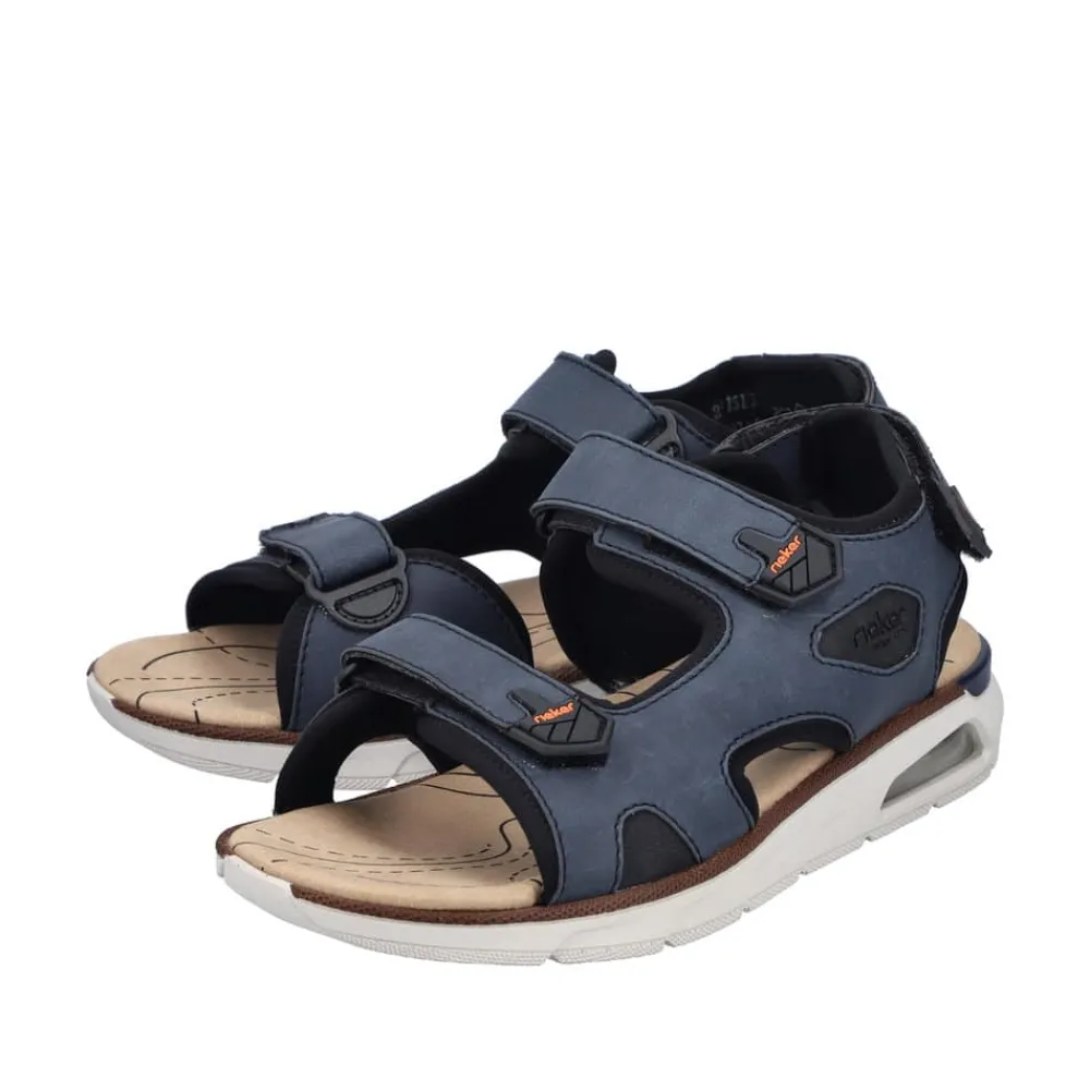New Rieker Sandal Herre Blå
