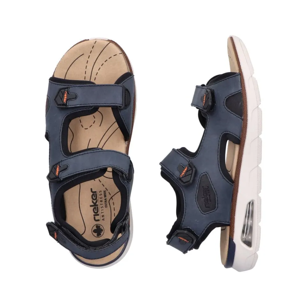 New Rieker Sandal Herre Blå