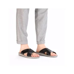 Sale Rieker Sandal Herre Sort