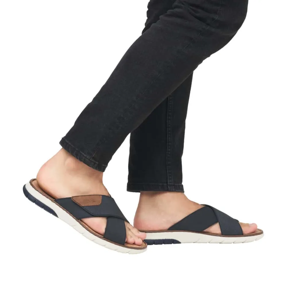 New Rieker Sandal Herre Blå