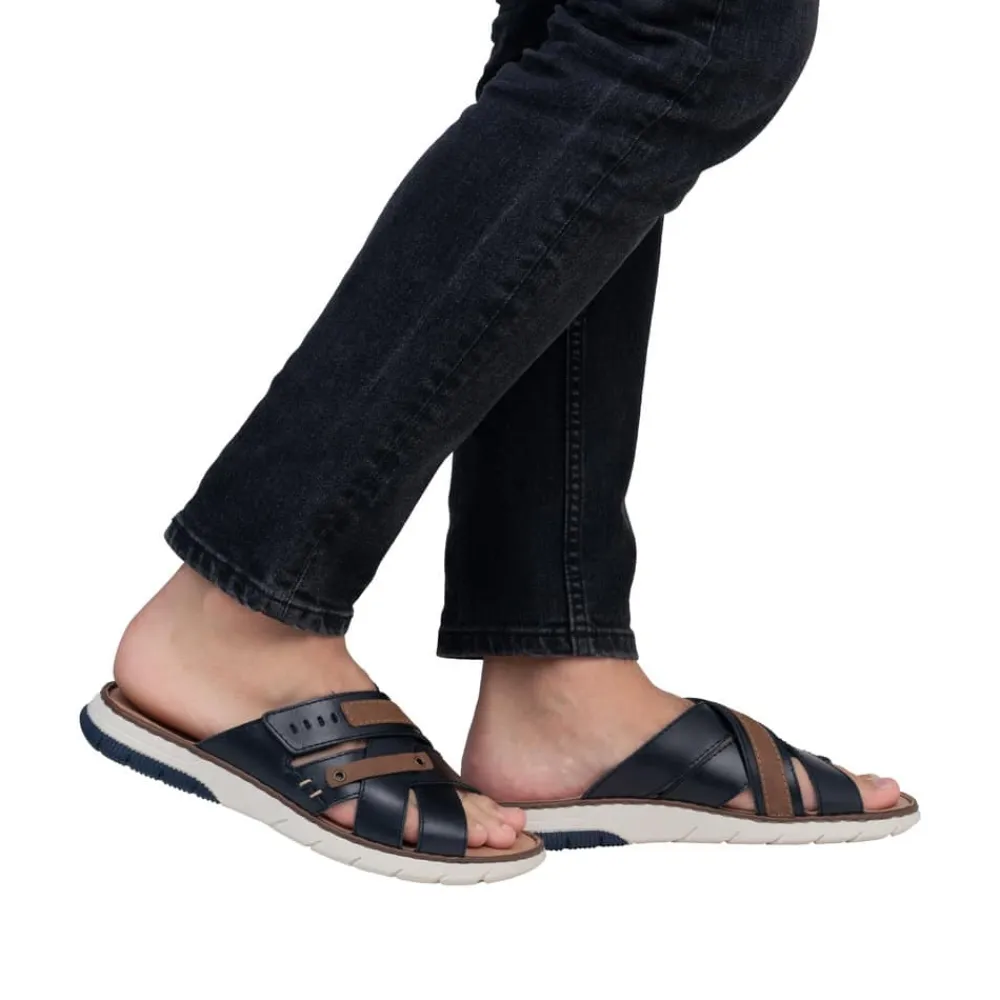 Outlet Rieker Sandal Herre Blå