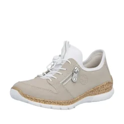Discount Rieker Sneakers Dame Beige