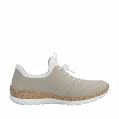 Discount Rieker Sneakers Dame Beige