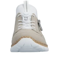 Discount Rieker Sneakers Dame Beige