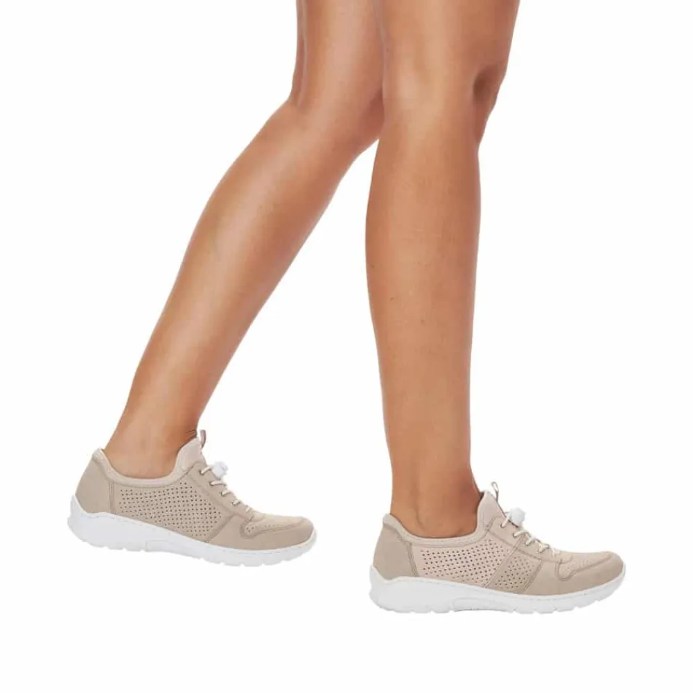Outlet Rieker Sneakers Dame Beige