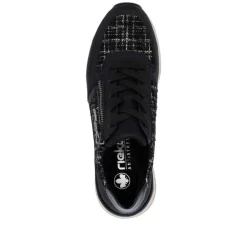 Sale Rieker Sneakers Dame Sort
