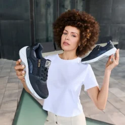 Rieker Sneakers Dame Blå