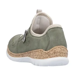 Outlet Rieker Sneakers Dame Grøn