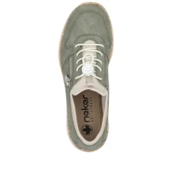 Outlet Rieker Sneakers Dame Grøn