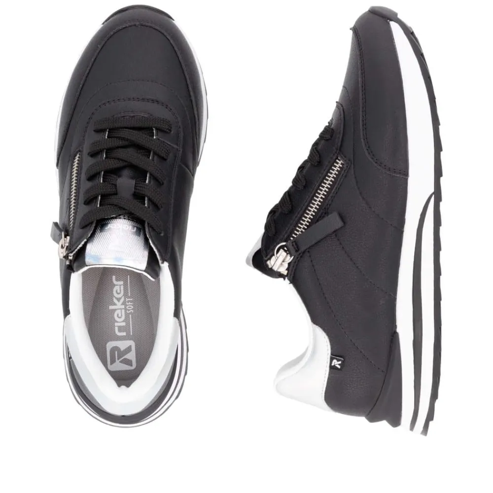 Discount Rieker Sneakers Dame Sort
