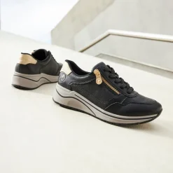Clearance Rieker Sneakers Dame Sort