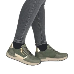 Rieker Sneakers Dame Grøn