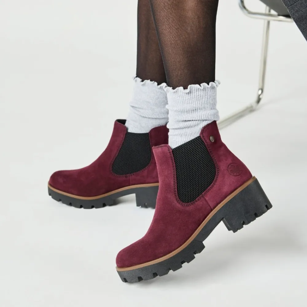 Online Rieker Støvle Dame Rød