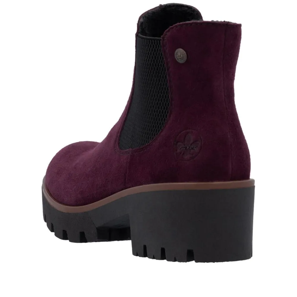 Online Rieker Støvle Dame Rød