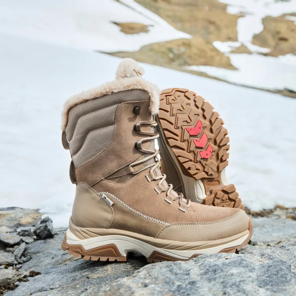 Hot Rieker Støvle Dame Beige