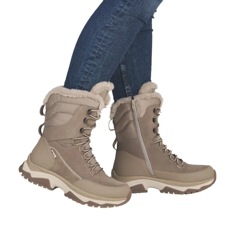 Hot Rieker Støvle Dame Beige