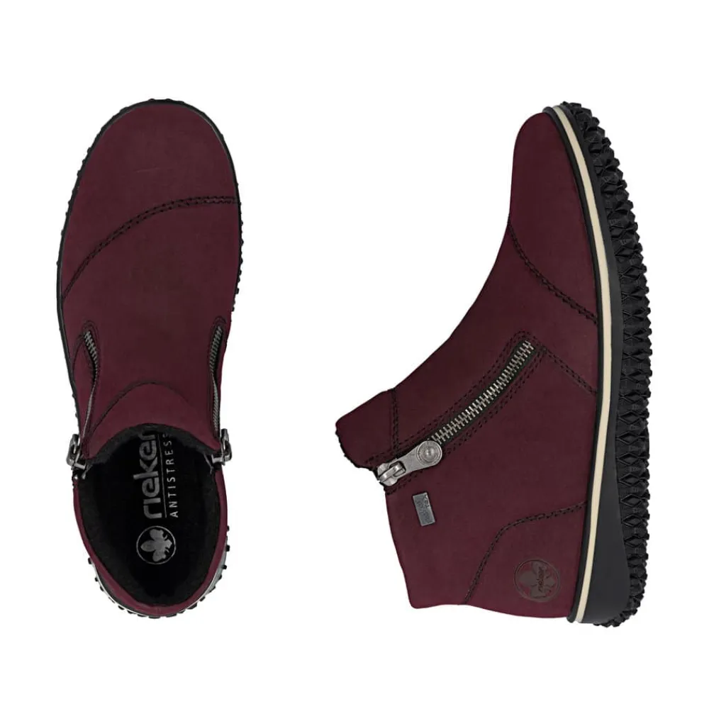 New Rieker Støvle Dame Rød